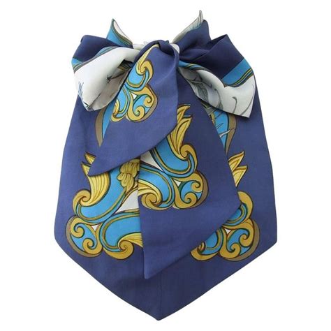 Rare Hermes Silk Scarf Lavalliere Ascot tie Voitures a  